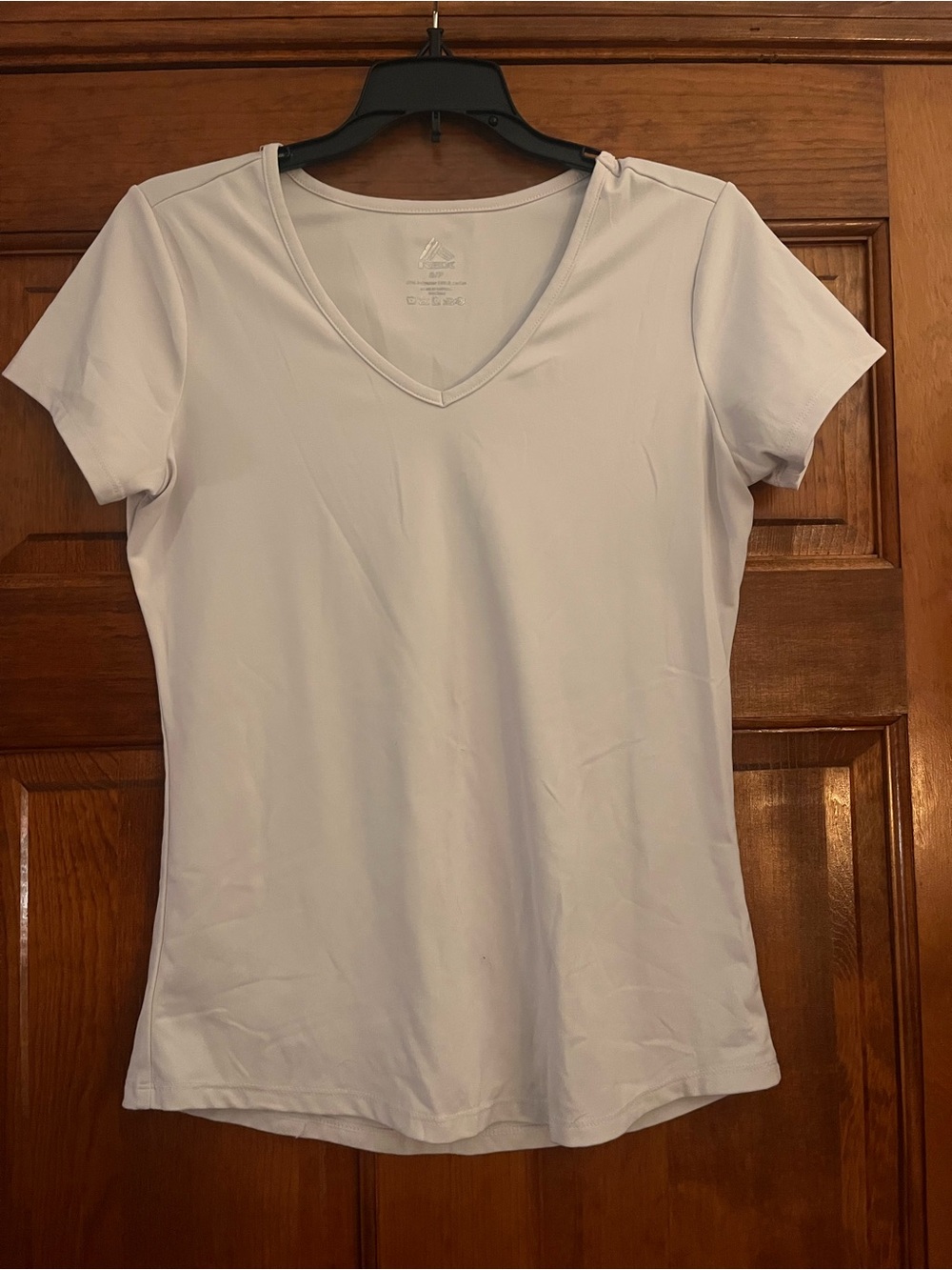 (2) Women's V-Neck Active Tees - white